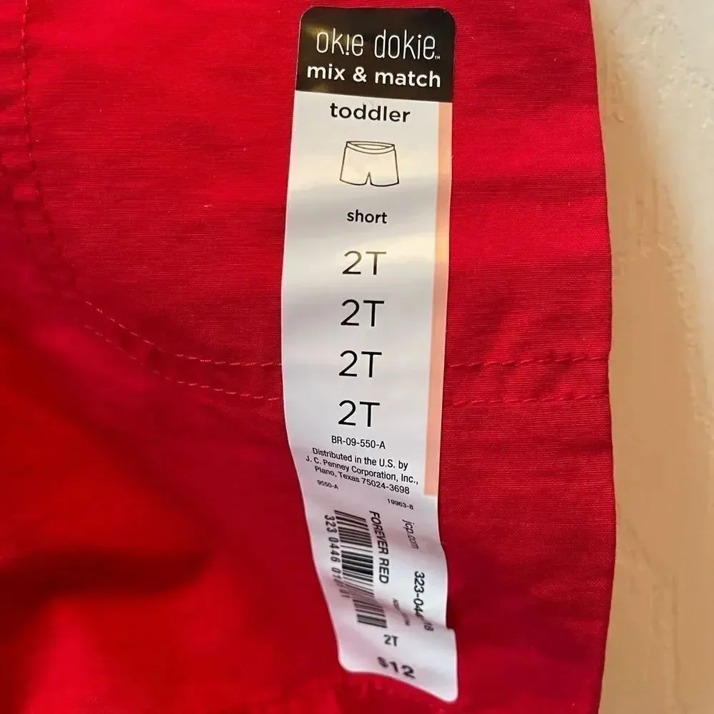 Kids Red Shorts 2T NWT